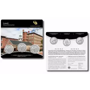 2019 Lowell America The Beautiful 3-Coin Quarter Set