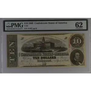 $10   Issues of the Confederate States of America CS-59 (2)