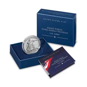 2022 U.S. Armed Forces Army 1 oz Silver Medal