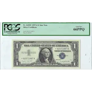 $1 1957-A blue seal. Small Silver Certificates 1620*