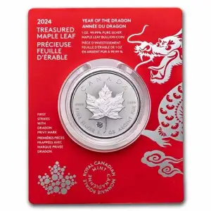 2024 Canada 1 oz Silver Maple Leaf with Dragon Privy