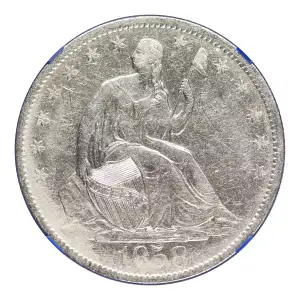 1858 O Seated Liberty Half Dollar NGC Circulated SS Republic Shipwreck (4)