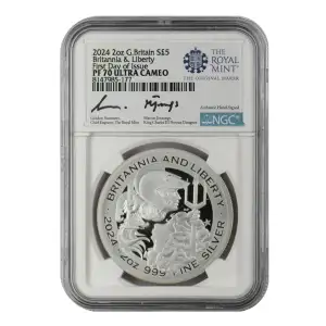 2024 2oz Britannia & Liberty First Day of Issue ULTRA CAMEO (2)