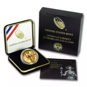 2015-W American Liberty High Relief Gold Coin (w/Box & COA)