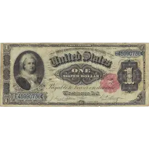 $1 1891 Small red, scalloped Silver Certificates 223
