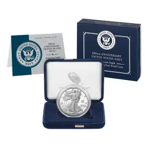 2025 250th Anniversary American Silver Eagle Proof w/ Navy Privy (2)