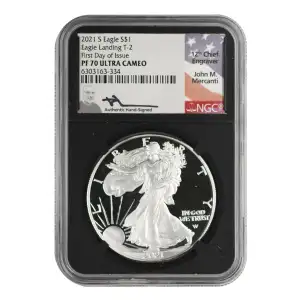 2021 S Eagle Landing T-2 First Day of Issue ULTRA CAMEO
