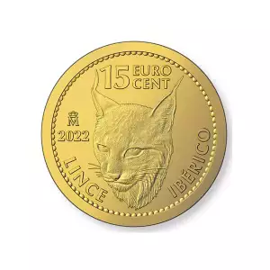 2022 1/10th oz Gold Spanish Iberian Lynx Gold Doubloon Reverse Proof