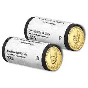 2016 Ronald Reagan Presidential Dollar P&D U.S. Mint Rolls [DUPLICATE for #567102]