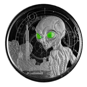 2021 Scottsdale Mint: Ghana Alien 1oz Silver Black Rhodium (3)