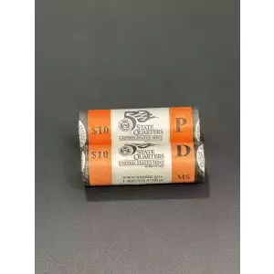 2002 P&D Mississippi State Quarters BU Mint Rolls