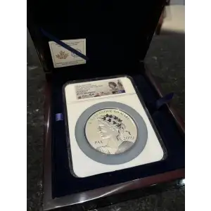 Canadian Peace & Liberty Official Mint Medal 10 oz Silver