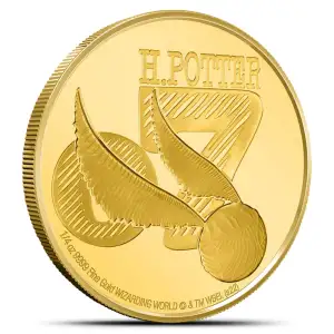2002 1/4 oz gold Niue Golden Snitch Harry Potter (5)