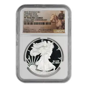 2016 W LETTERED EDGE EARLY RELEASES EAGLE 30TH ANNIVERSARY ULTRA CAMEO