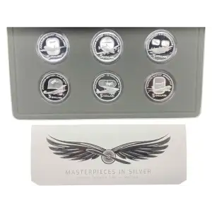 2010 Australian 6 coin Silver Masterpieces in Silver  Aviation Set