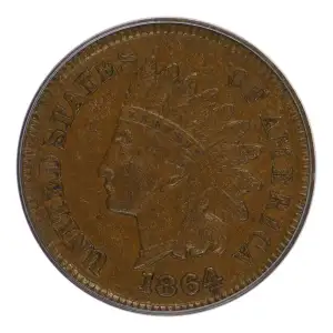 1864 1C L on Ribbon, BN (2)