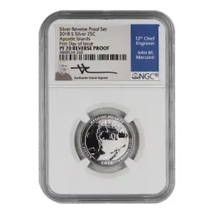 2018 S Apostle Islands-First Day Silver Reverse Proof Set (2)