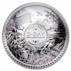 2024 Solomon Island 50 gram Silver 80th Anniv. of D-Day