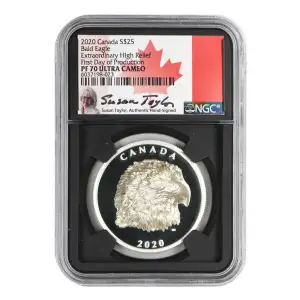 2020 Bald Eagle NGC PF-70 Extraordinary High Relief, First day of Production, Ultra Cameo