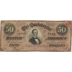 $50   Issues of the Confederate States of America CS-66