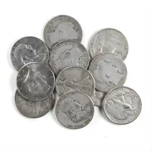 $1 Face Value 90% Silver Half Dollars (Pre-1965)