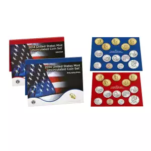 2014-P&D U.S. Uncirculated Set: 28-Coin Set in Original Packaging