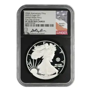 2025 S United States Navy First Day of Issue 250th Anniversary Privy ULTRA CAMEO (2)