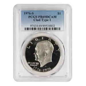 1976-S $1 Clad Type 1, DCAM