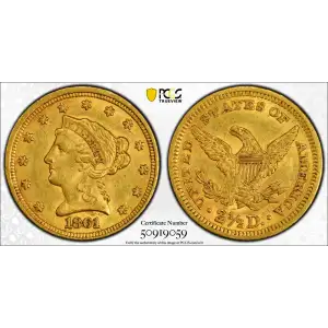 1861 $2.50 New Reverse (2)