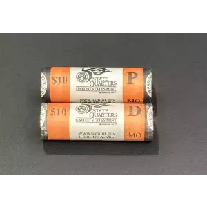 2003 P&D Missouri State Quarters BU Mint Rolls