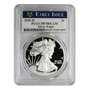 2020-W $1 Silver Eagle First Strike, DCAM