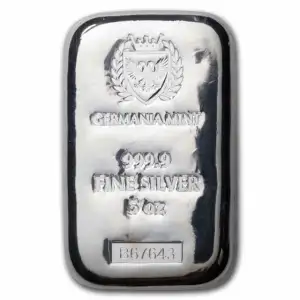 5 oz Silver Bar - Germania Mint