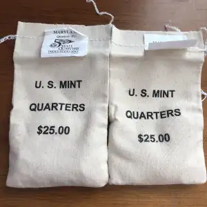 2001- P.D. State Quarters Maryland $25 U.S. Mint Sewn Bags
