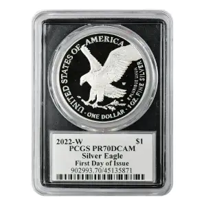 2022-W $1 Silver Eagle First Day of Issue Emily S. Damstra, DCAM (2)