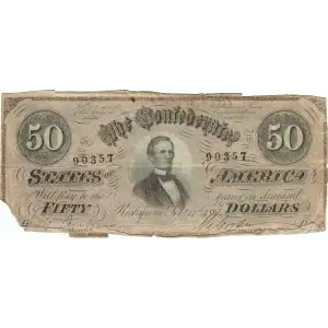$50   Issues of the Confederate States of America CS-66