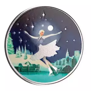 Solo Ice Skater 1 oz Silver Round