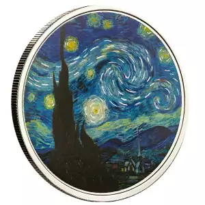 Starry Night - Vincent van Gogh 1 oz Silver Round