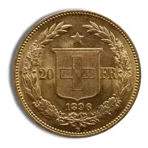 Switzerland Gold 20 Francs - Helvetica (1883-1896) (3)