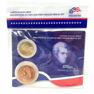 U.S. Mint Presidential $1 Coin and Spouse Medal Set: Andrew Jackson