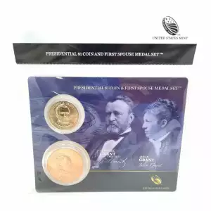 U.S. Mint Presidential $1 Coin and Spouse Medal Set: Ulysses & Julia Grant